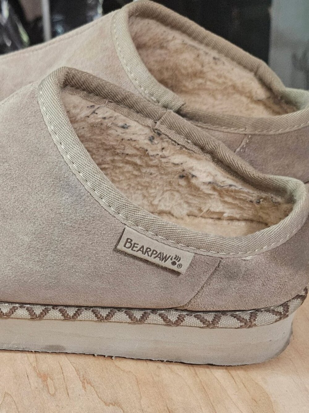 Bearpaw Size 10 Womens Caroline Platform Loafer Slipper Mule Suede